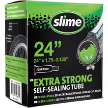 Load image into Gallery viewer, 24 x 1.75 - 2.125&quot; Slime Inner Tube - Schrader Valve