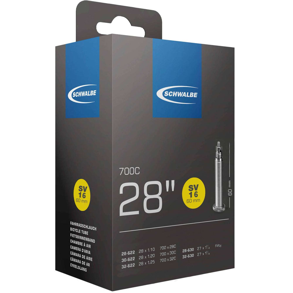 700 x 28 - 32 (27" x 1 1/4") Schwalbe Inner Tube Presta Valve No. 16 (Schwalbe SV16)