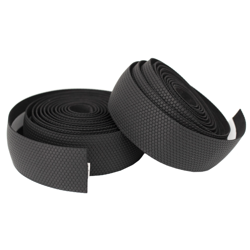 KranX Stretta Primo-Gel-Backed High Grip Handlebar Tape in Black close up