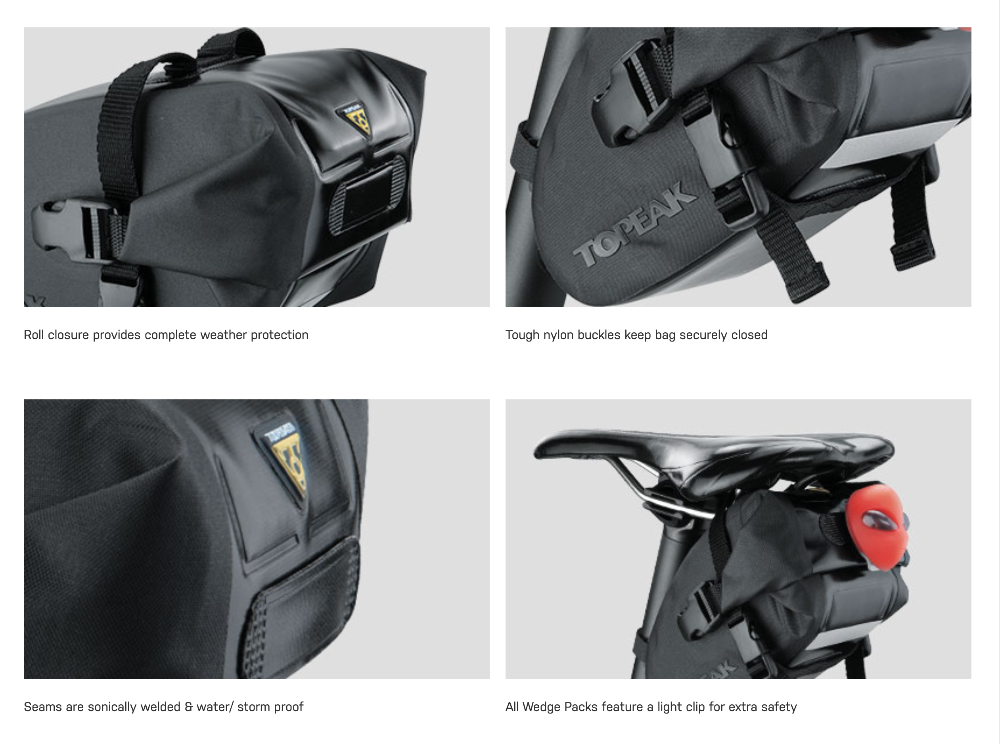 Topeak Drybag Wedge (Strap Mount) features